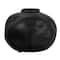 Hello Honey® 5.5" Matte Black Pinched Organic Shape Terracotta Vase